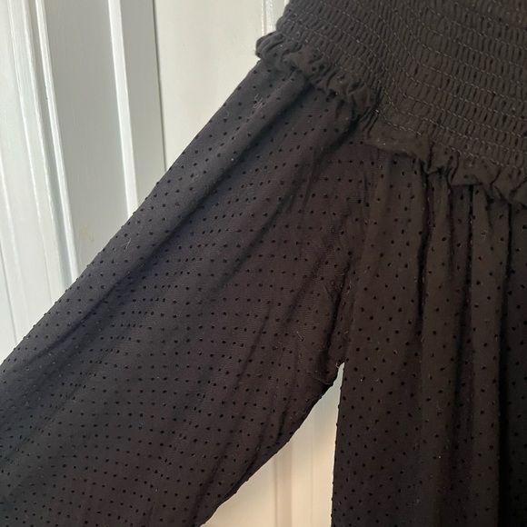 Tibi Swiss dot off the shoulder midi dress 2 - Picture 3 of 12